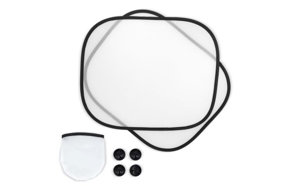 Sonnenblende, 2er-Set mit Etui Sublimation, weiss