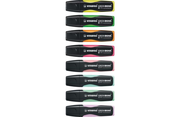 STABILO GREEN BOSS Leuchtmarkierer 4er-Set