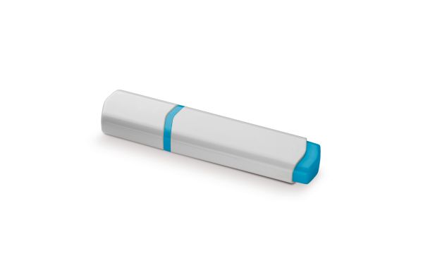 Textmarker, weiss - blau
