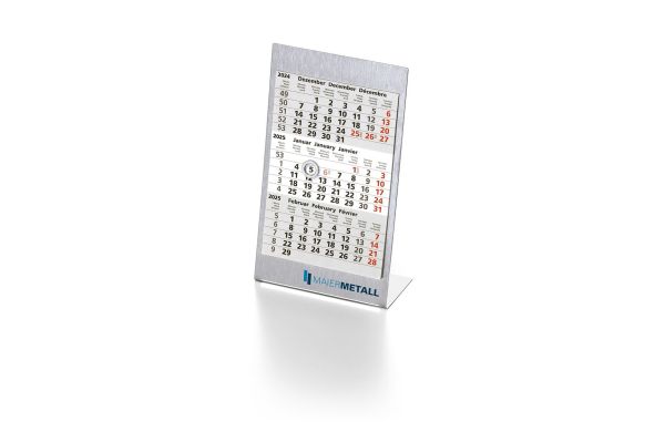 Aufstellkalender Edelstahl 2 Jahre