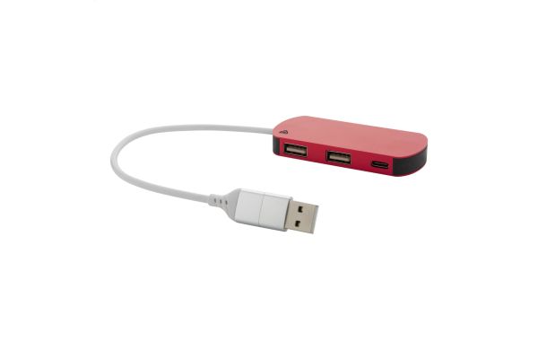 USB Hub Raluhub, rot