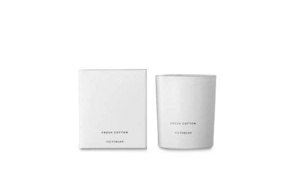 Victorian Frische Baumwollkerze, weiss