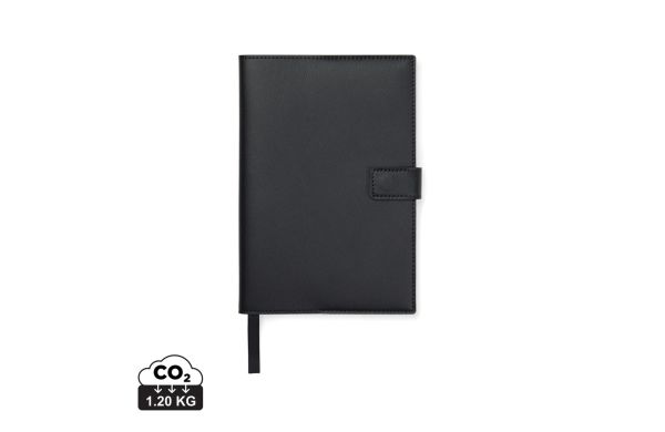 VINGA Timo Notizbuch aus RCS recyceltem rPET, schwarz