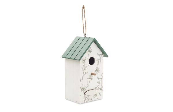 Vogelhäuschen Sperrholz - weiß
