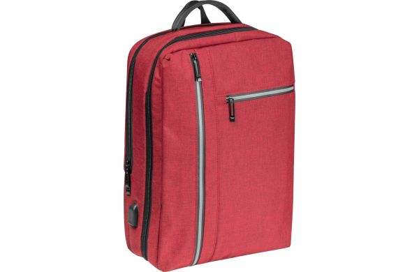 Wasserabweisender Rucksack aus Nylon - burgund