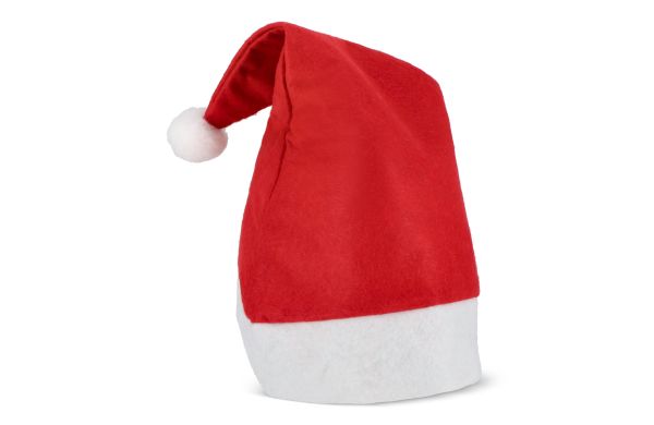 Weihnachtsmütze aus Filz, rot