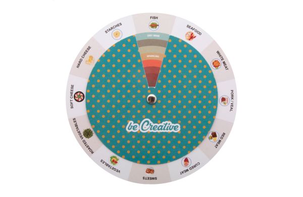 Weinempfehlungsscheibe Vinomate, weiß