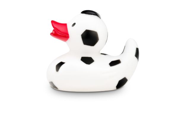 Werbeente Franz Fußball