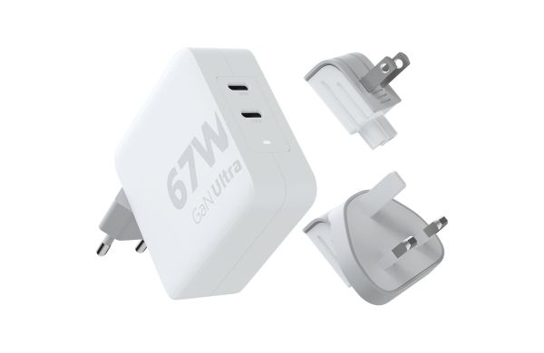 Xtorm XVC2067 GaN Ultra 67 W Reiseladegerät mit 100 W USB-C PD-Kabel, weiss