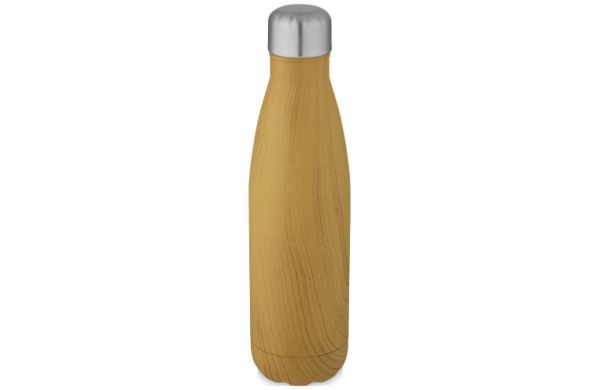 Cove 500 ml Kupfer-Vakuum Isolierflasche in Holzoptik - heather natur 