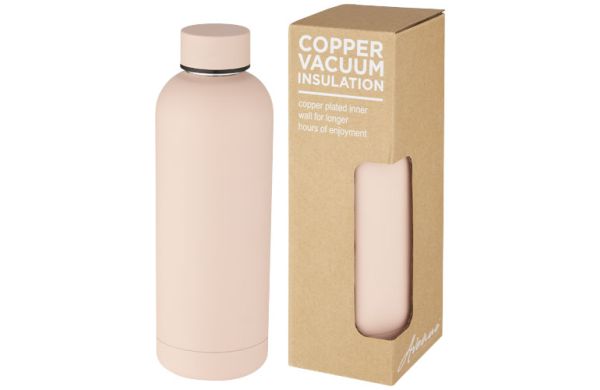Spring 500 ml Kupfer-Vakuum Isolierflasche - Pale blush pink 