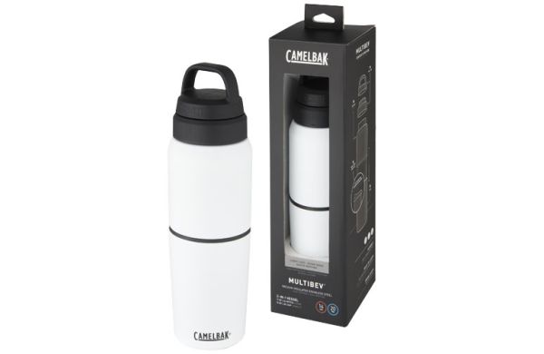 CamelBak® MultiBev 500 ml vakuumisolierte Edelstahlflasche und 350 ml Becher - weiss 