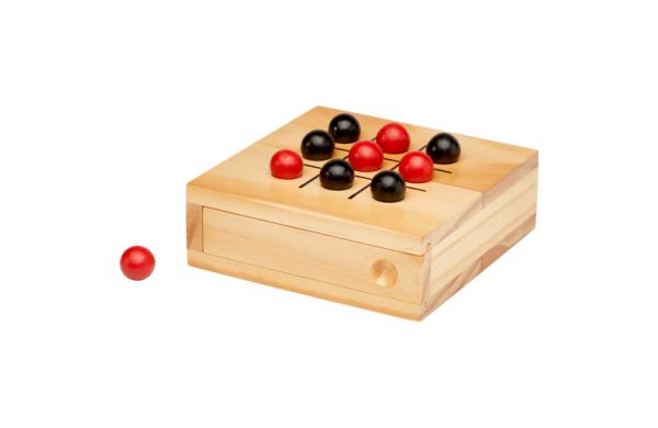 Strobus Tic-Tac-Toe Spiel aus Holz - natur 