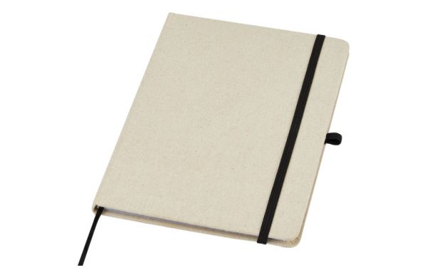 Tutico Hard Cover Notizbuch aus Bio Baumwolle - natur, schwarz 