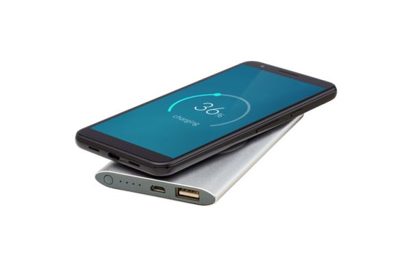 Juice 4000 mAh kabellose Powerbank - silber 