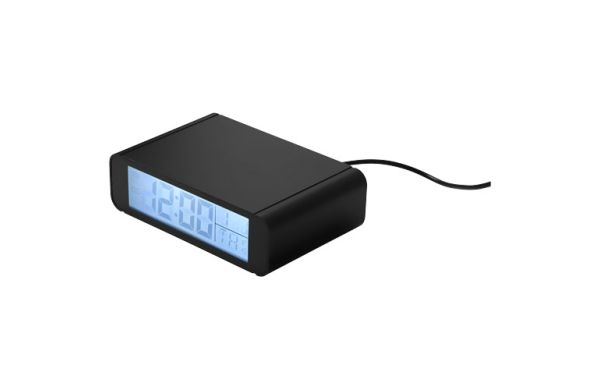 Seconds Wecker mit kabelloser 5W Ladefunktion - schwarz 