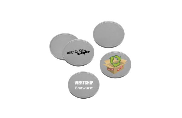 1Euro-Chip Recycling_ grau