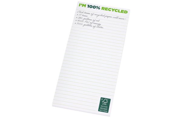 Desk-Mate® 1/3 A4 recyclelter Notizblock - weiss 