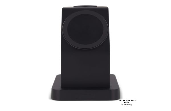 2708  Xoopar Icon 3 in 1 Magnetic Wireless charger, schwarz