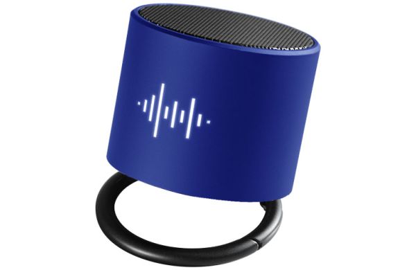 SCX.design S26 Lautsprecher Ring mit Leuchtlogo - Reflex blue, schwarz 