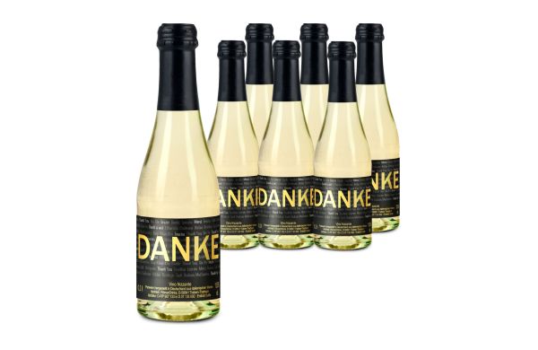 6x Danke Secco Flaschen, 0,2 l