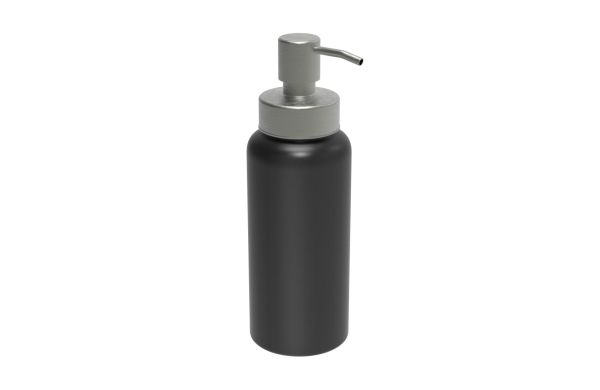 Aluminiumseifenspender "Superior", schwarz/silber