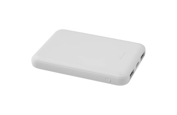 Asama 5000 mAh Typ-C Powerbank aus recyceltem Kunststoff, weiss