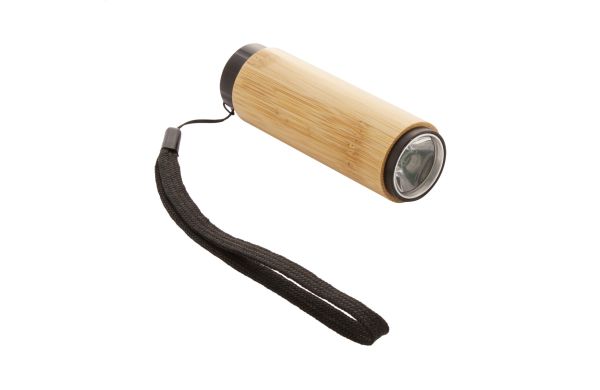 Bambus-Taschenlampe Bloomen, weiss
