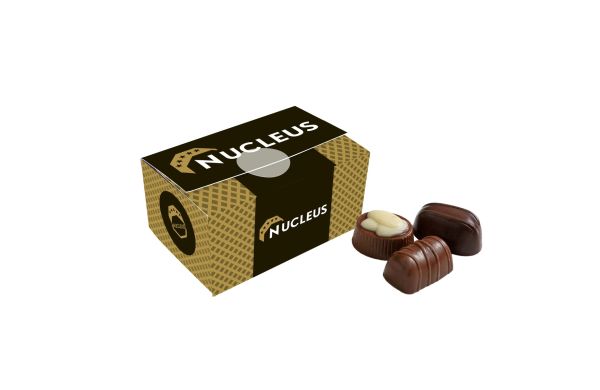 Box mit Belgische Schokolade Pralinen, Weiß