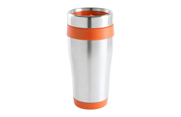 Caprol Thermobecher, orange/silber