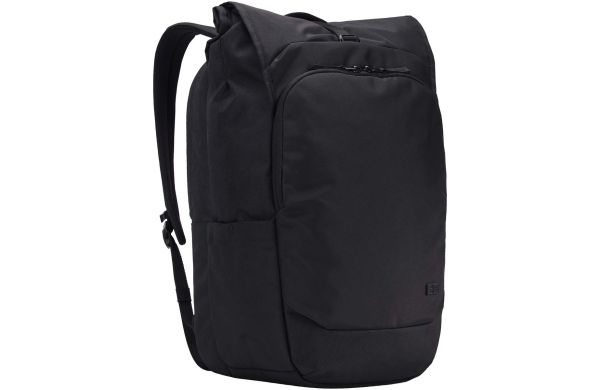 Case Logic Variate 17" erweiterbarer Rolltop Laptop Rucksack aus recyceltem Material, schwarz