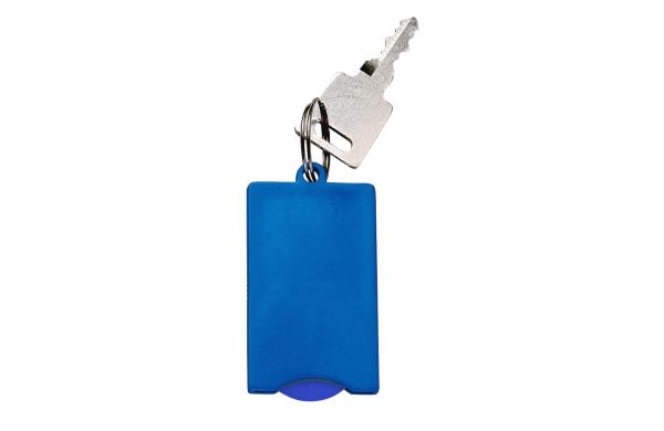 Chip-Schlüsselanhänger "Square", blau