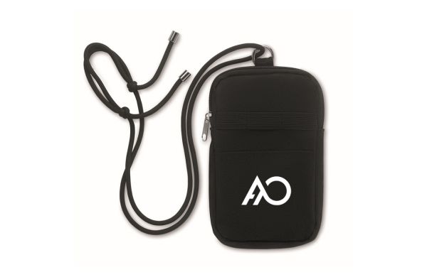MOBIBOLSA Crossbody-Smartphone-Tasche, schwarz