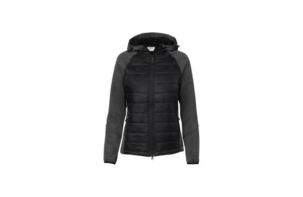 Damen Kapuzen-Hybridjacke Contrast 265 schwarz XS