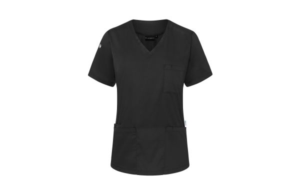 Damen Kurzarm Schlupfkasack Essential KS 66 schwarz L
