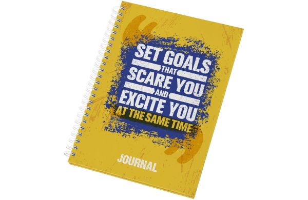 Desk-Mate® A5 Hardcover Journal, weiss