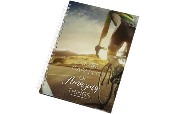Desk-Mate® A5 Hardcover Tagebuch, undatiert, weiss