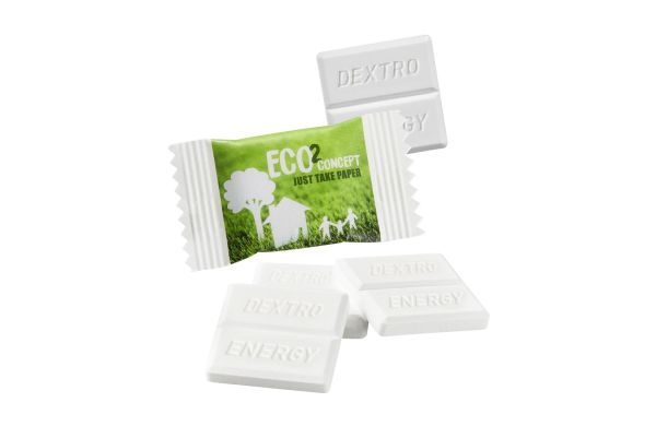 DEXTRO ENERGY im Papierflowpack