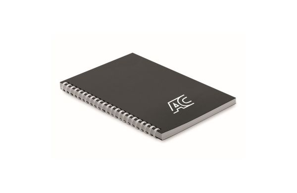 RECARNOTE DIN A5 Notizbuch Karton, schwarz
