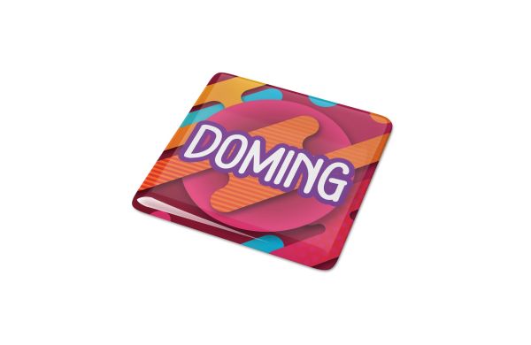 Doming Quadrat 50x50 mm, weiss