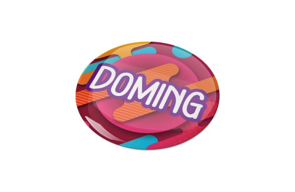 Doming Rund Ø 30 mm, weiss
