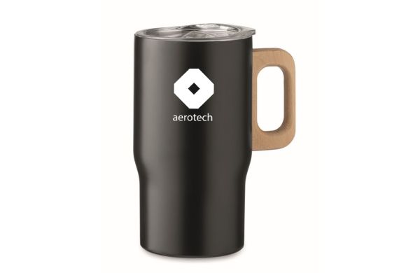 TUMBOO Doppelwandiger Becher 350ml, schwarz