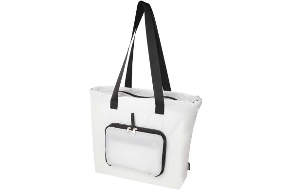 EcoFold faltbare RPET Tragetasche 16 L, weiss
