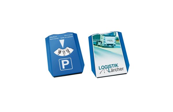 EXPRESSDRUCK Parkscheibe Alpha_ blau_ weiss