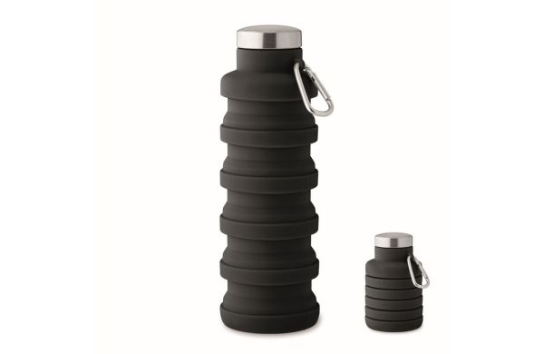 KOLAPSI Faltbare Flasche 500ml, schwarz