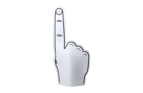 Fanly Schaumstoff-Hand, weiss