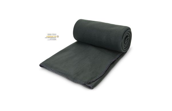 Fleecedecke Basic anthrazit - 120 x 150 cm, 180 g/m²