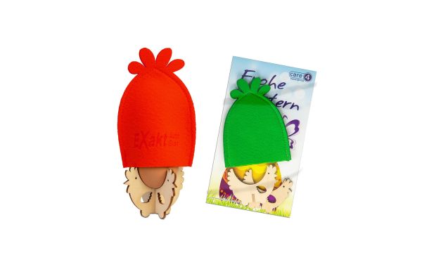 Frühstücksei-Set, Lasergravur auf Eierbecher & Filz
