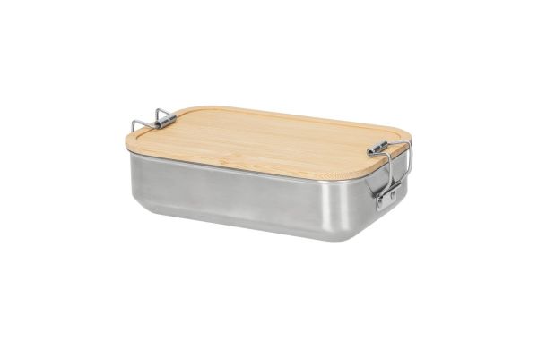 Frühstücks-Vorratsdose "Sagano" 0,65 l, silber/beige