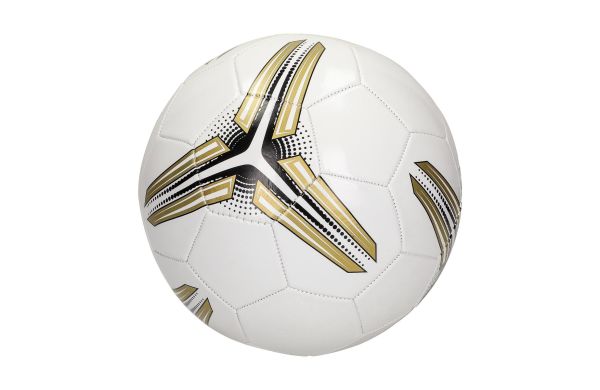 Fußball "Match", weiss/gold